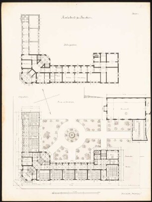 Realschule Bautzen: Grundrisse KG, EG 1:200