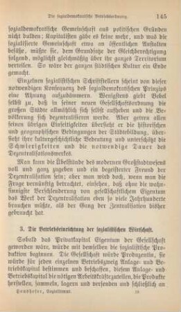 3. Die Betriebseinrichtung der sozialistischen Wirtschaft.
