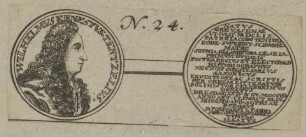 Münzbildnis des Wilhelmvs Ernestvs Tentzelivs