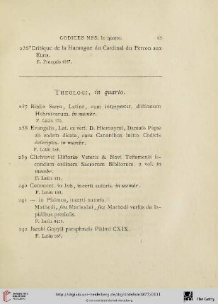 Theologi, in quarto