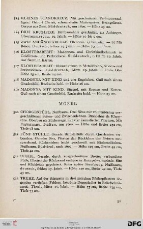Möbel (Nr. 520-585)