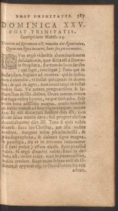 Dominica XXV. Post Trinitatis ...