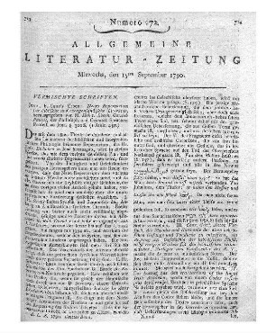 Lavater, J. C.: Antworten auf wichtige und würdige Fragen und Briefe weiser und guter Menschen. St. 2. Eine Monatsschrift. Berlin: Rottmann 1790