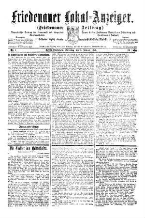 24.1917: Friedenauer Lokal-Anzeiger : unparteiische Zeitung für Bln.-Friedenau und den Friedenauer Ortsteil von Schöneberg