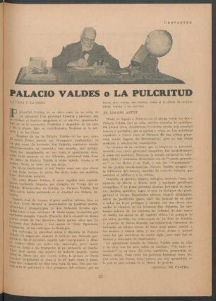 Palacio Valdés o La pulcritud