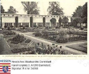 Darmstadt, Gartenbauausstellung 1905 / Blumenparterre der Stadtgärtnerei