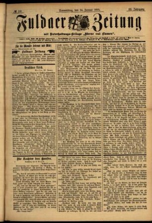 Ausgabe vom Donnerstag, den 24. Januar 1895.