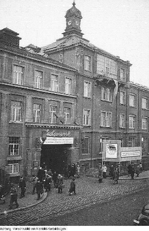 Dresden, Niedersedlitz. VEB Sachsenwerk Niedersedlitz, November 1953