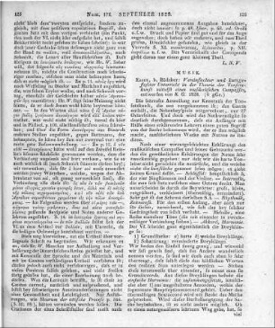 [Gläser, K. G.]: Vereinfachter und kurzgefaßter Unterricht in der Theorie der Tonsetzkunst. Essen: Bädeker 1828