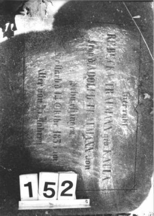 Grabstein 152 (Detailaufnahme 1)