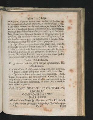 Caput XVI. De Statu Et Votis Monachorum.