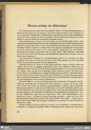 Überaus wichtig: der Bildverkauf