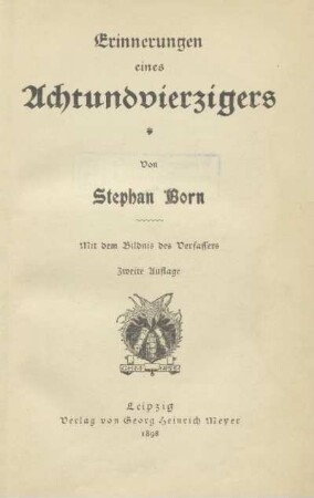 Erinnerungen eines Achtundvierzigers