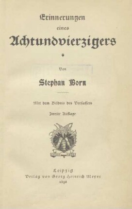 Erinnerungen eines Achtundvierzigers