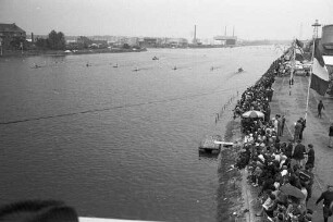 Internationale Kanu-Regatta des Kanuclubs "Rheinbrüder Karlsruhe" e.V. im Verbindungsbecken des Rheinhafens.