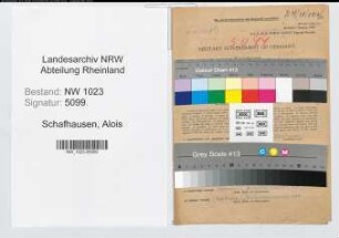 Entnazifizierung Alois Schafhausen , geb. 31.10.1900 (Lehrer)