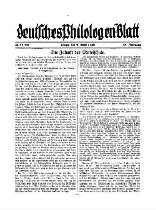 Die Zukunft der Mittelschule