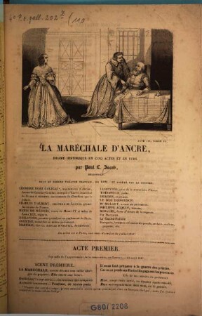 La maréchale d'Ancre : drama historique en cinq actes et en vers