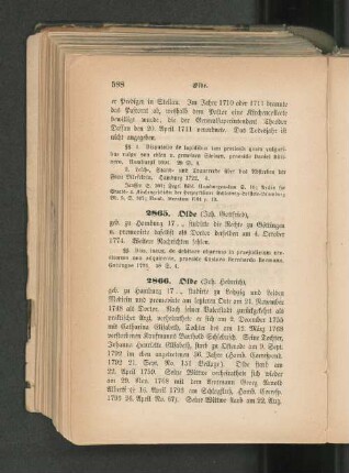 2866. Olde (Joh. Heinrich)