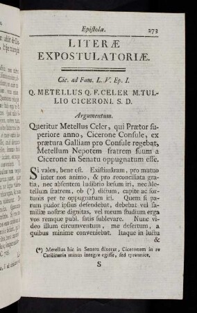 273-279, Literae Expostulatoriae