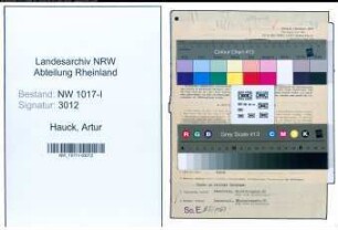 Entnazifizierung Artur Hauck , geb. 07.04.1900 (Verwaltungsarbeiter)