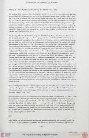 Anhang 1: Schriftquellen zur Entstehungd der Zitadelle