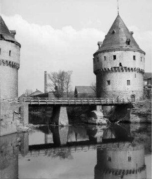 Turm der Broel-Brücke, Kortrijk, Flandern, Belgien