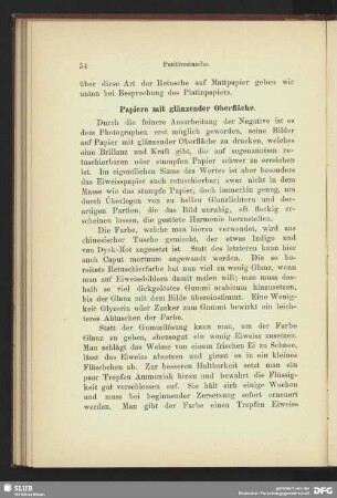Papiere mit glänzender Oberfläche