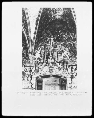 Innendekoration der Schlosskapelle — Wahrheit, Weisheit und Gottesfurcht