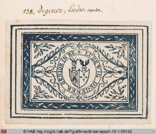 Exlibris des Ludwig Degener