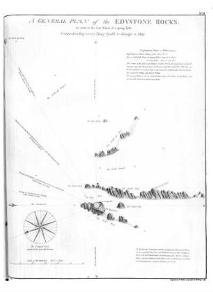 No. 3. A General Plan of the Edystone Rocks.