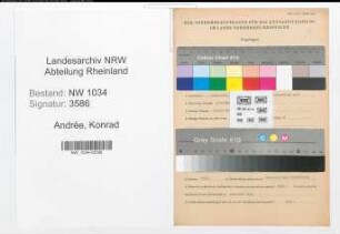 Entnazifizierung Konrad Andrée , geb. 01.09.1878 (Oberst)