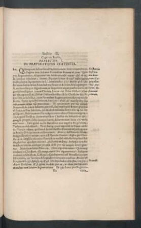 Sectio II. Cognitio Realis.