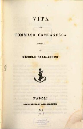 Vita di Tommaso Campanella