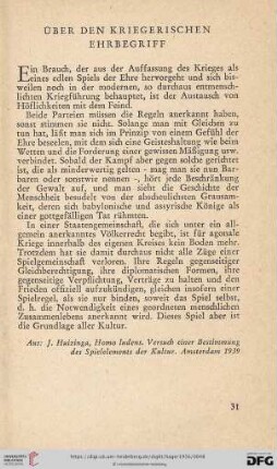 Über den kriegerischen Ehrbegriff