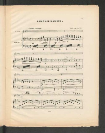 Romance d'amour. [Piano.]