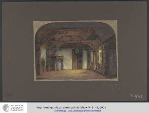 Bühnenbildentwurf zu Wagner "Der fliegende Holländer"