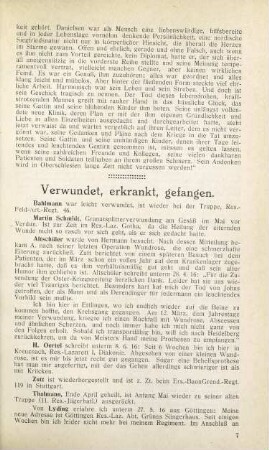 7 Verwundet, erkrankt, gefangen.
