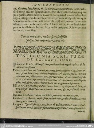 Testimonia Scripturae De Exinanitione