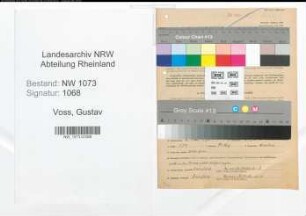 Entnazifizierung Gustav Voss , geb. 02.05.1895 (Angestellter)