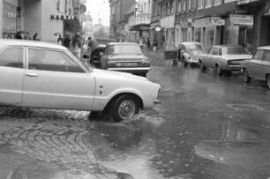 Regenwetter in der Innenstadt