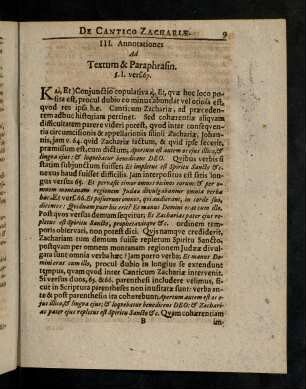 9-47, III. Annotationes Ad Textum & Paraphrasin.