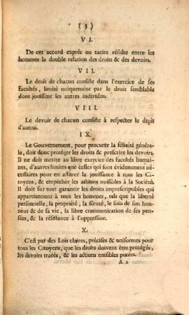 Projet Des premiers Articles de la Constitution : lu dans la Séance du 28 Juillet 1789