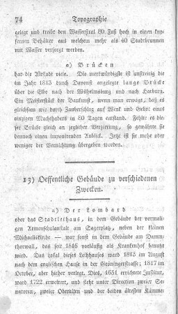 13) Oeffentliche Gebäude zu verschiedenen Zwecken.