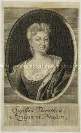 Ovales Brustbildnis der Sophie Dorothea Königin in Preußen