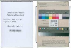 Entnazifizierung Heinrich Sundelin , geb. 21.01.1891 (Prokurist)