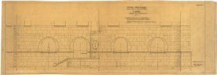 Billing, Hermann; Karlsruhe, Hirschstr. 101 a / Vorholzstr.; Haus Kohlbecker - Fassade zur Vorholzstraße (Ansicht; Schnitt 1. OG)
