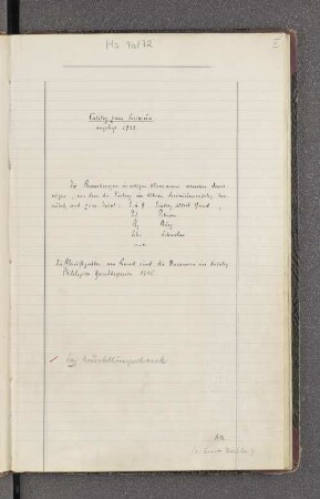Catalog zum Scrinium : angelegt 1921