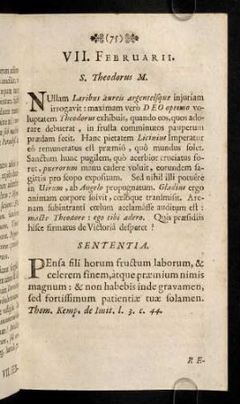 75-86, VII. - XII. Februarii