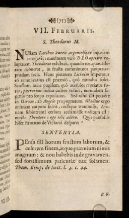 75-86, VII. - XII. Februarii